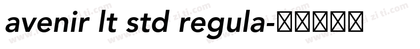 avenir lt std regula字体转换